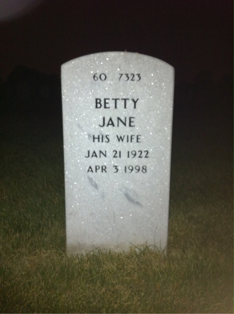 Back of headstone — William Chapman