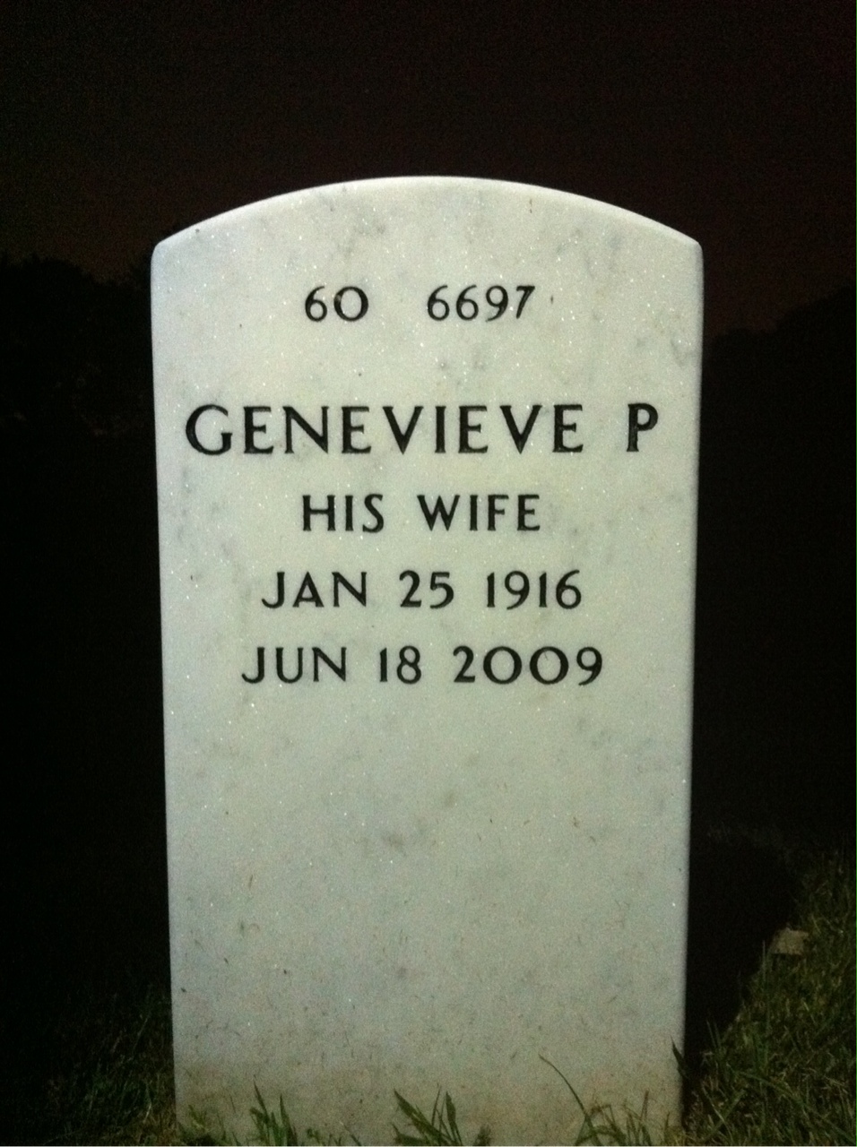Back of headstone — William Rice