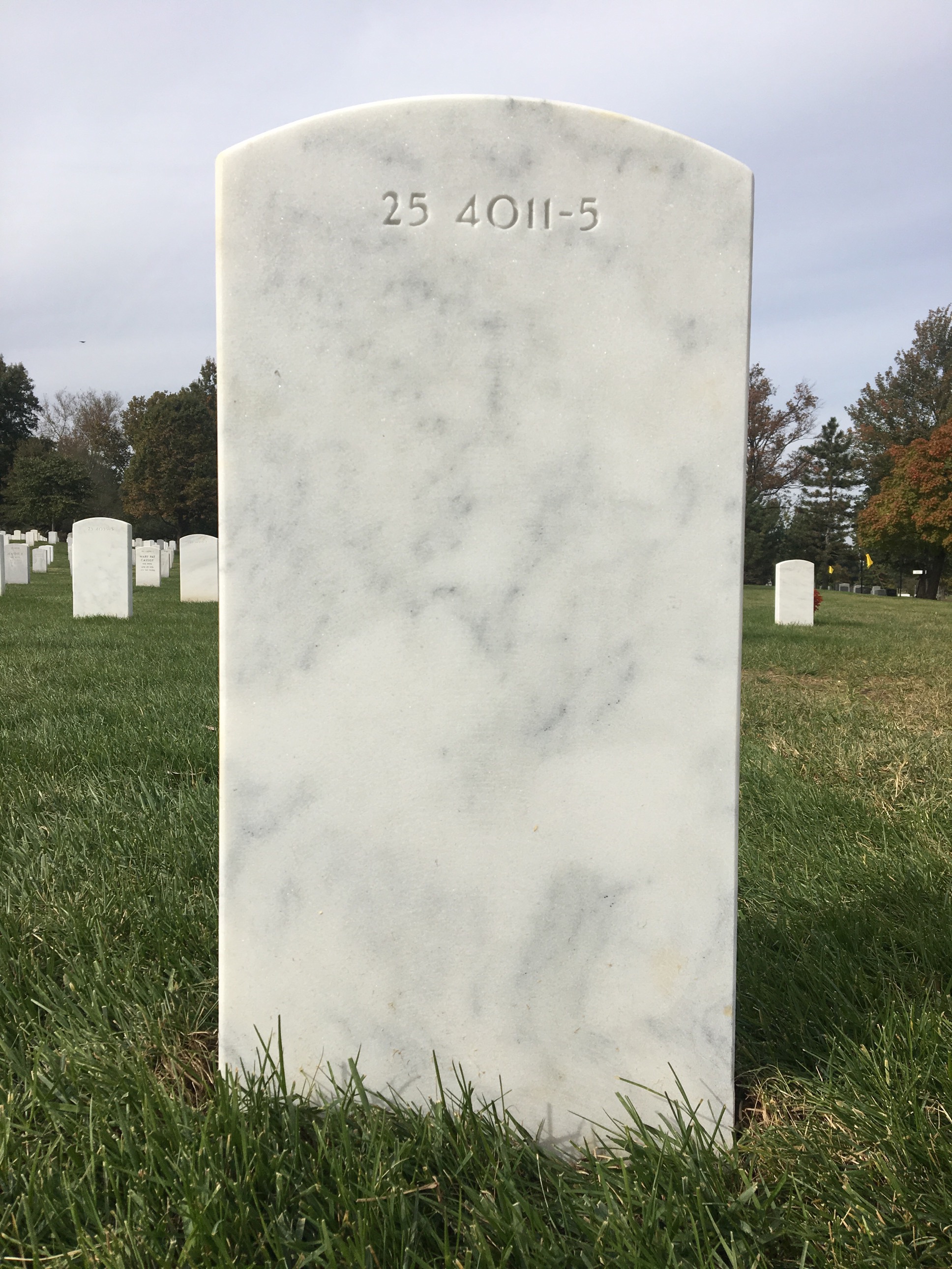 Back of headstone — Madeline Moore