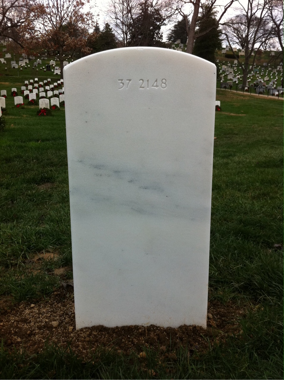 Back of headstone — Joseph Adinolfi