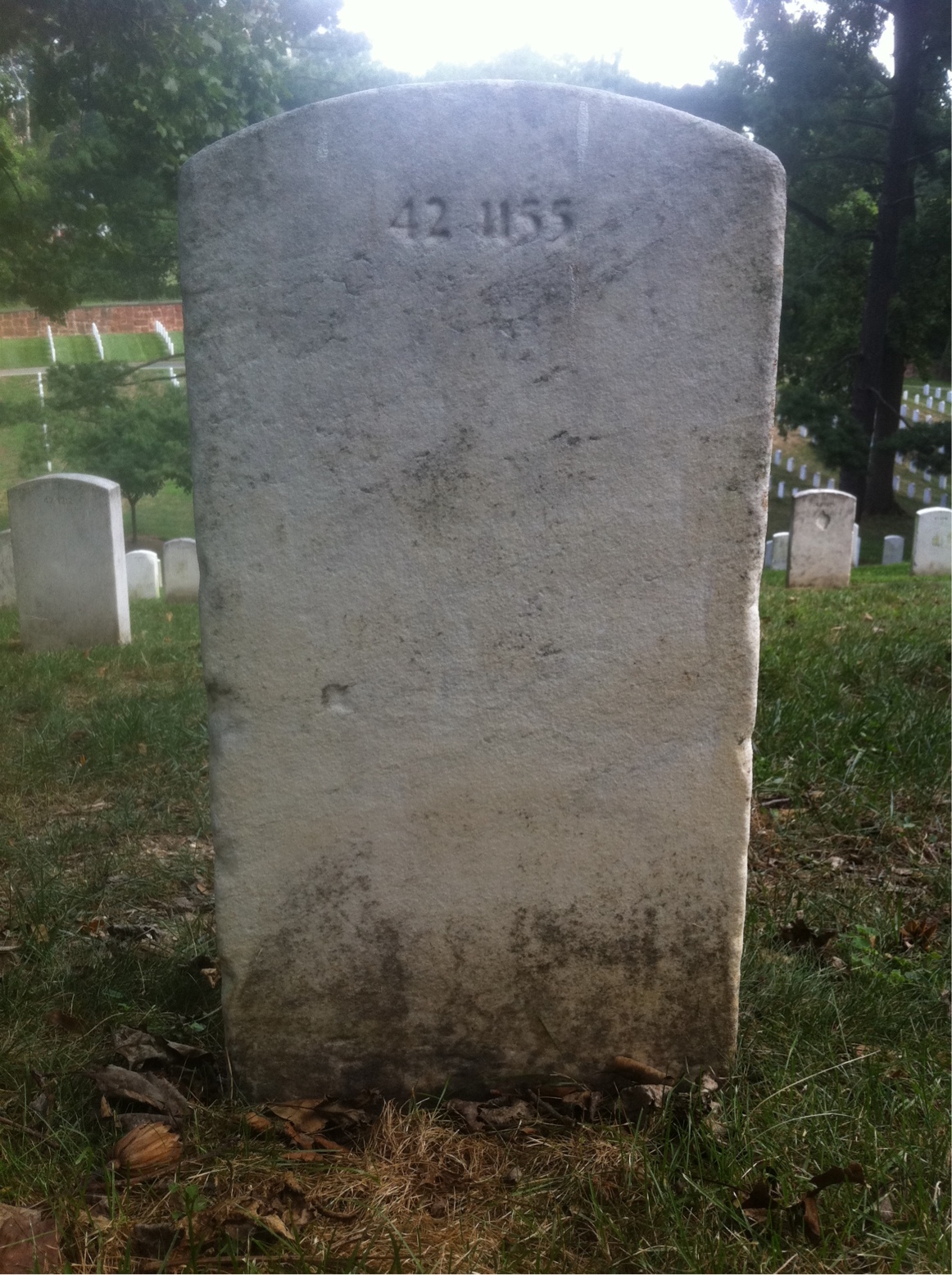 Back of headstone — Julia Myrick