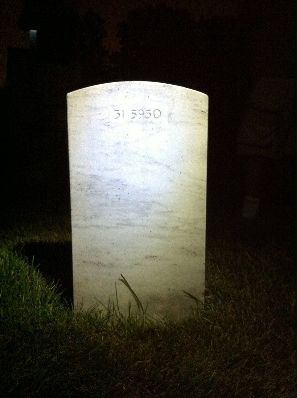 Back of headstone — Ruth M Riblet