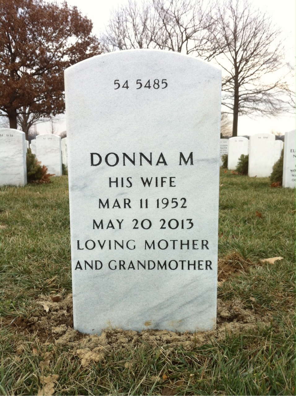 Back of headstone — Edwin Ramsey