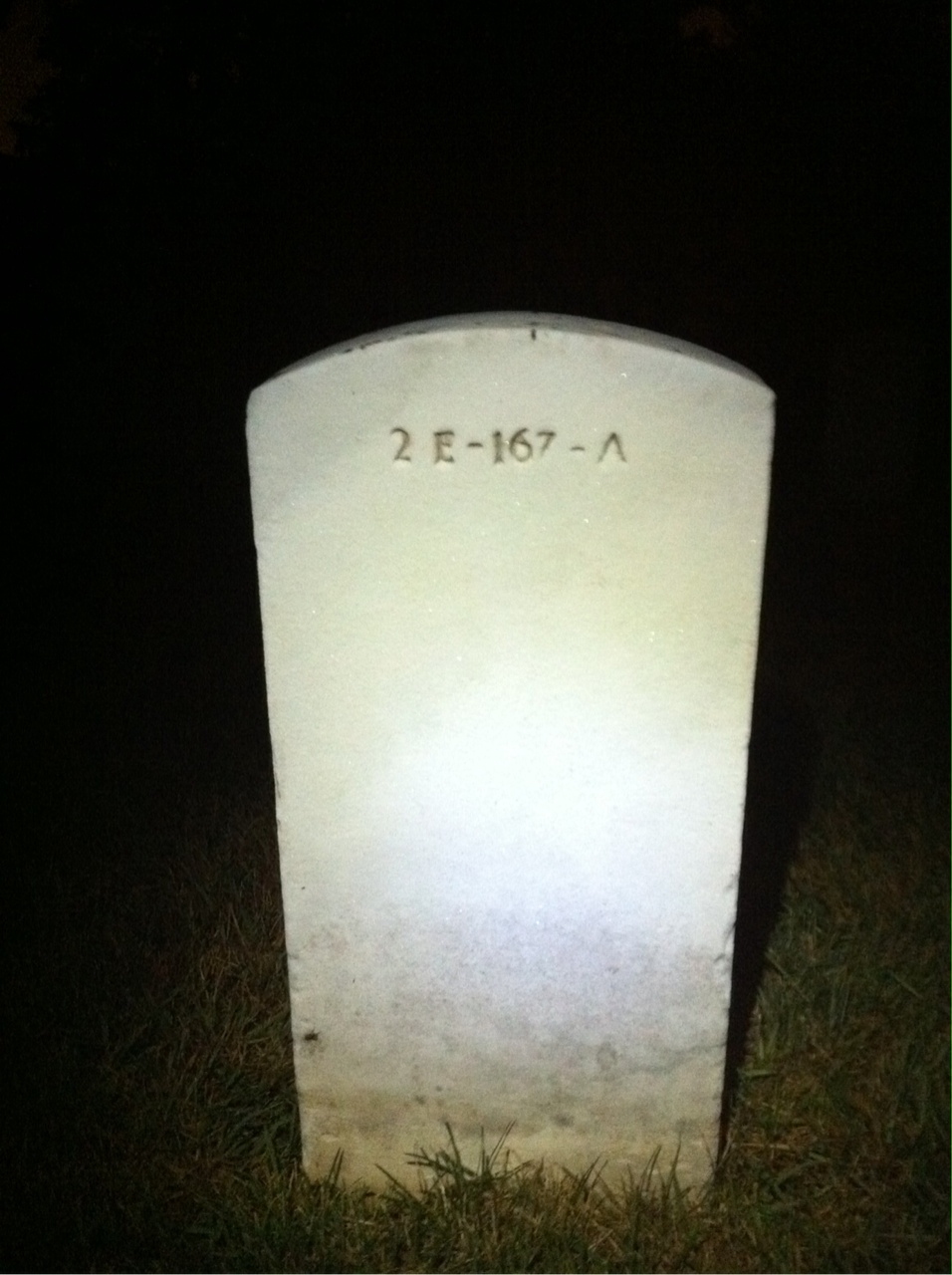 Back of headstone — Paul Morton