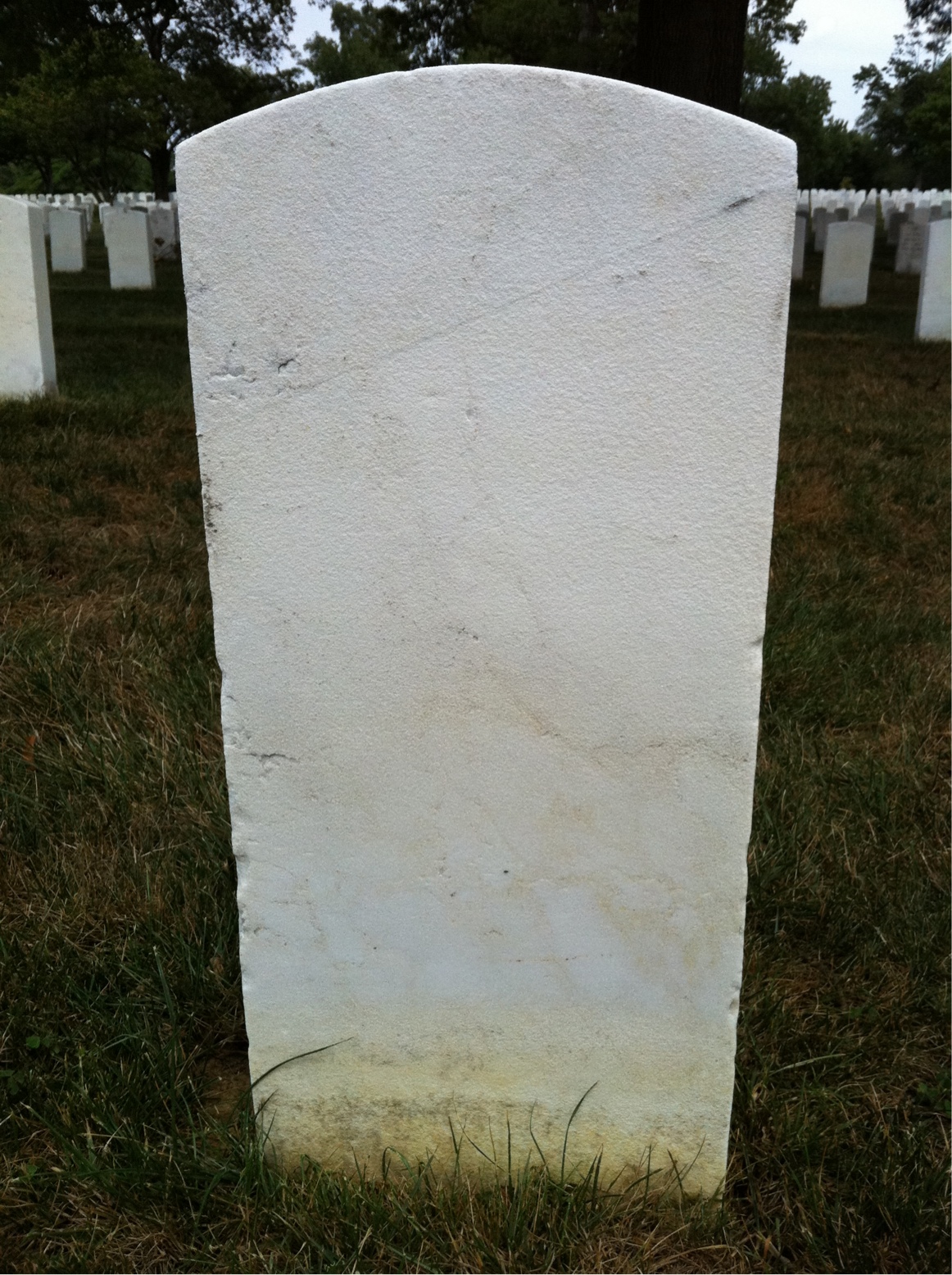 Back of headstone — Young Cordoll