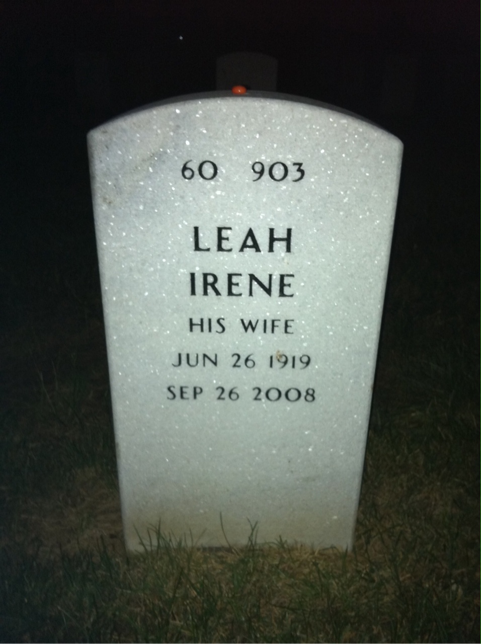 Back of headstone — Frank Beier