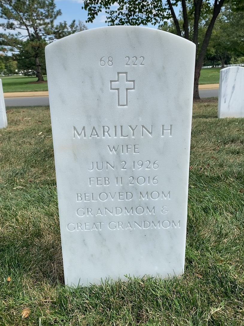 Back of headstone — Martin Quigley