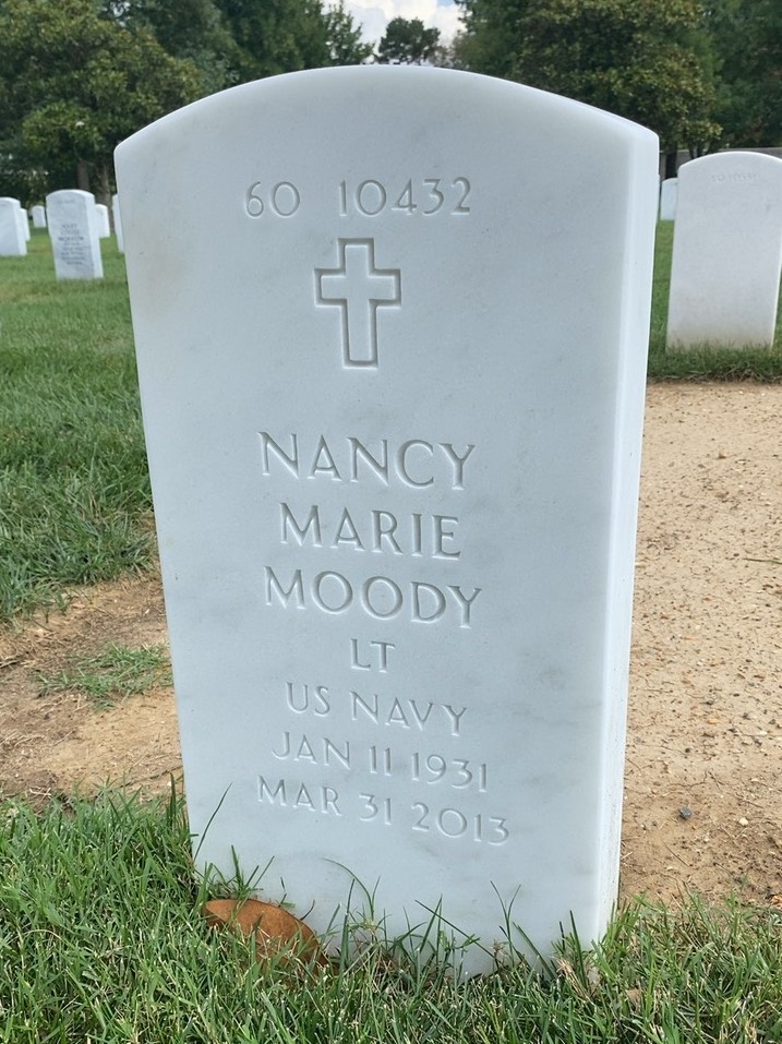 Back of headstone — Thomas Moody