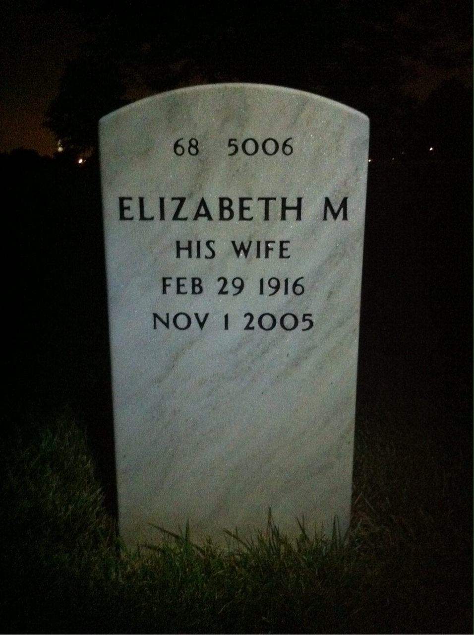 Back of headstone — Kermit Broyles