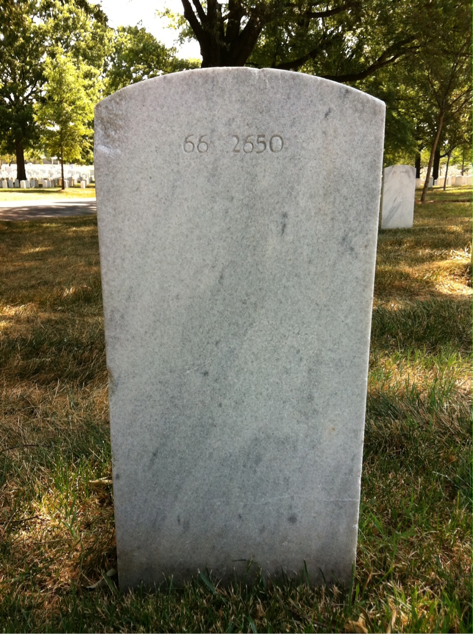 Back of headstone — William A Edwards