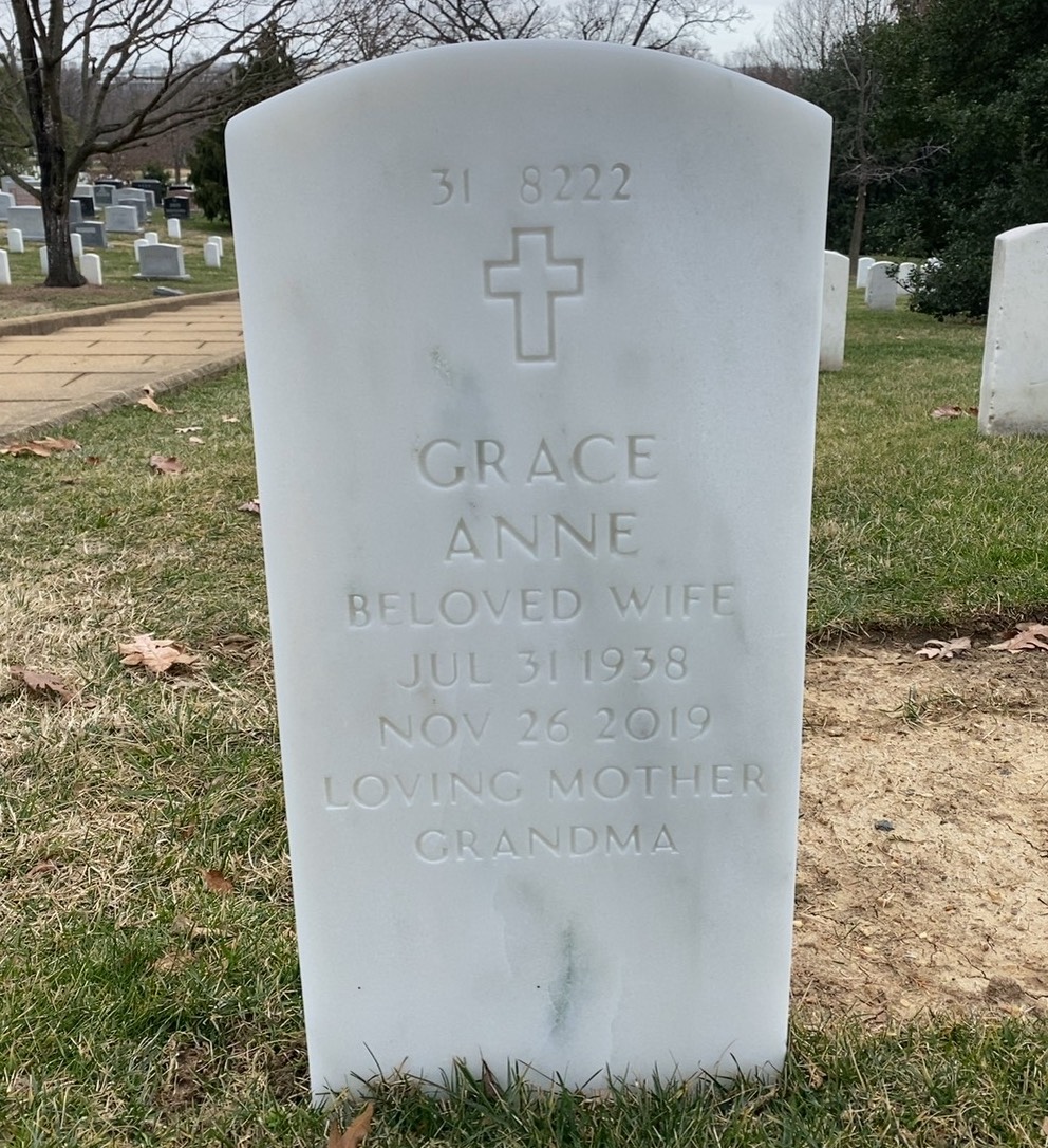 Back of headstone — Wilbur H Smith