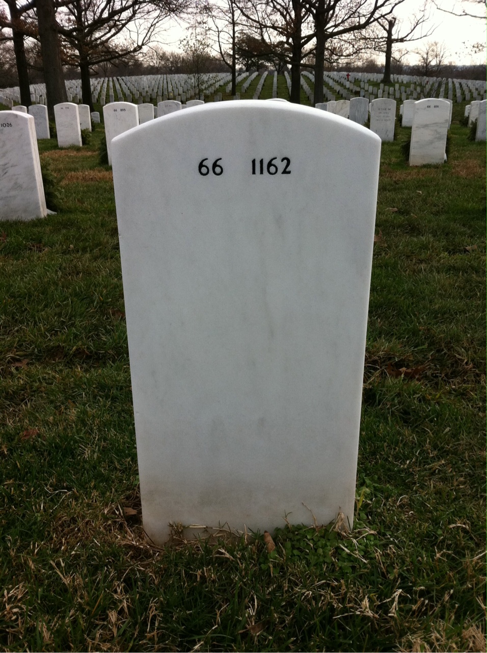 Back of headstone — Marius Kempf