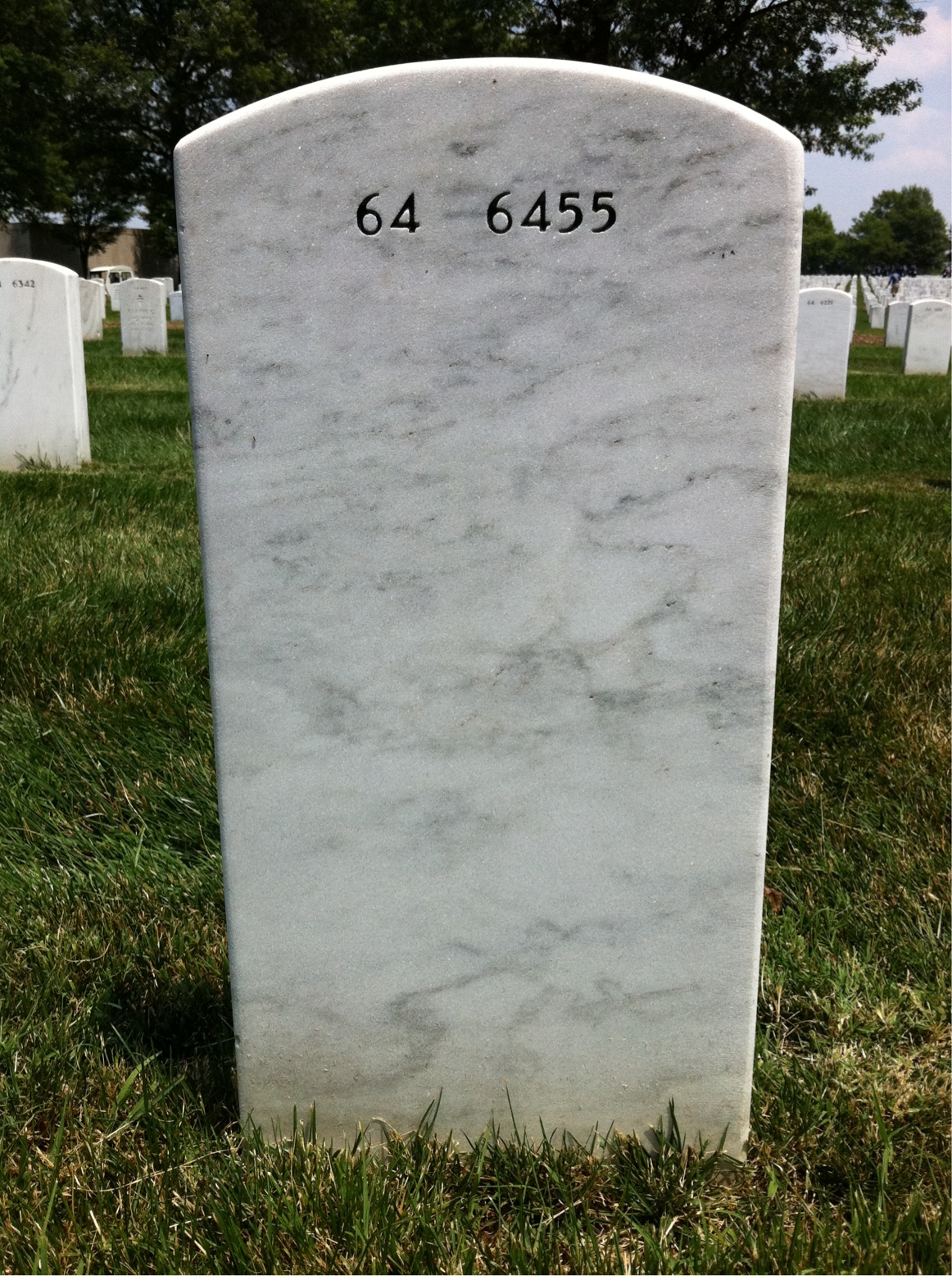 Back of headstone — Larry Murphy