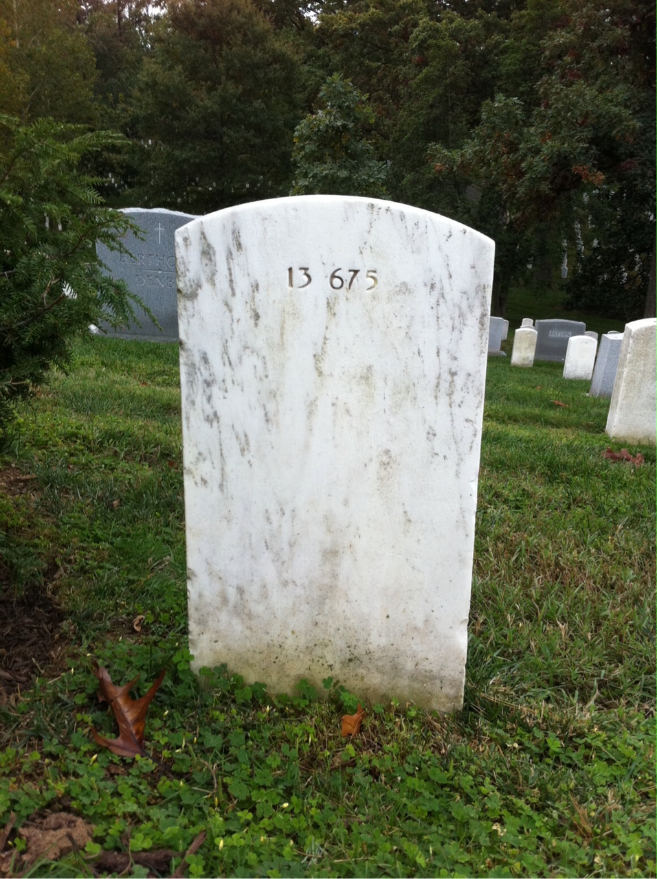Back of headstone — Rebekah Collins