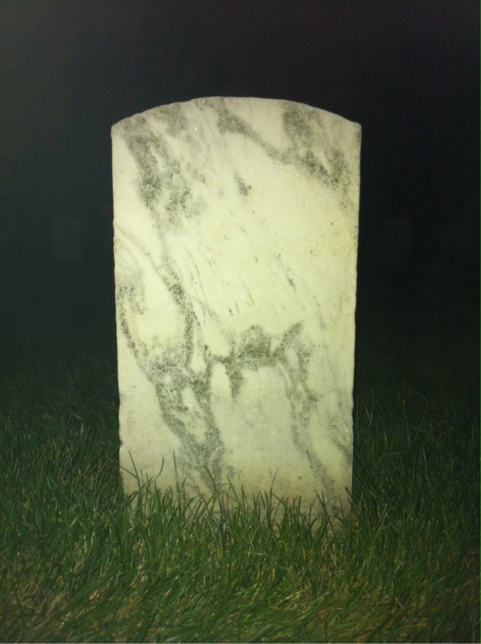 Back of headstone — Philip Anicotte