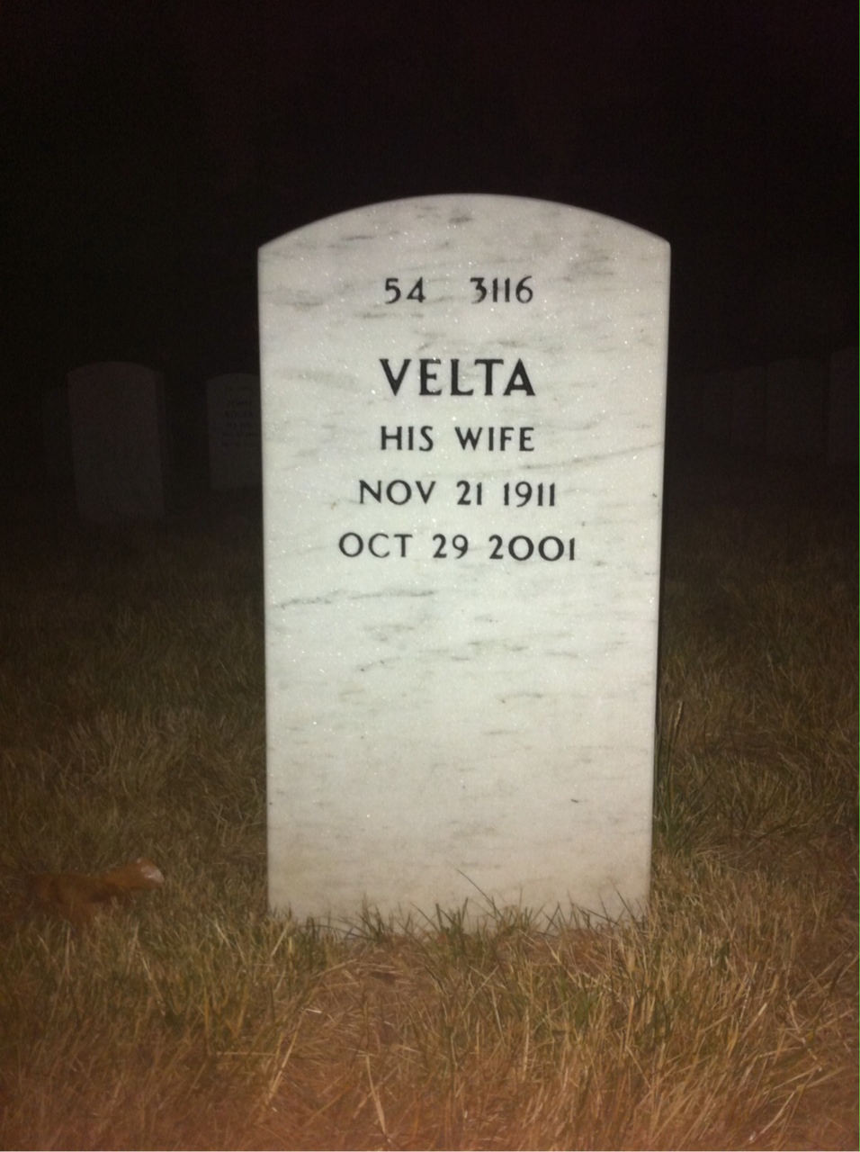 Back of headstone — John Dillon