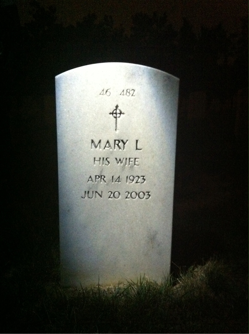 Back of headstone — Jackson Read