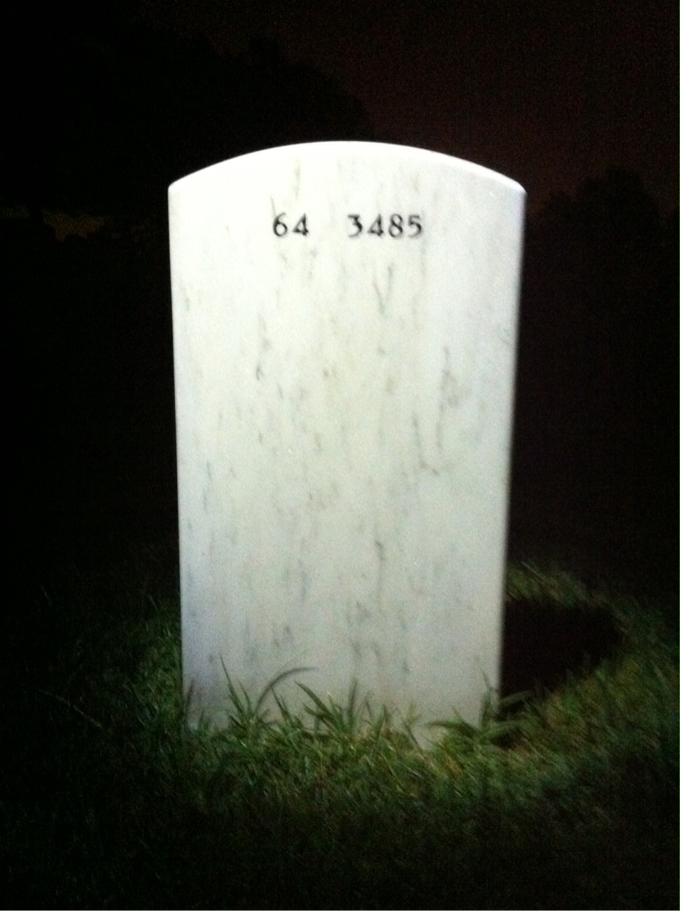Back of headstone — Elden Blazer