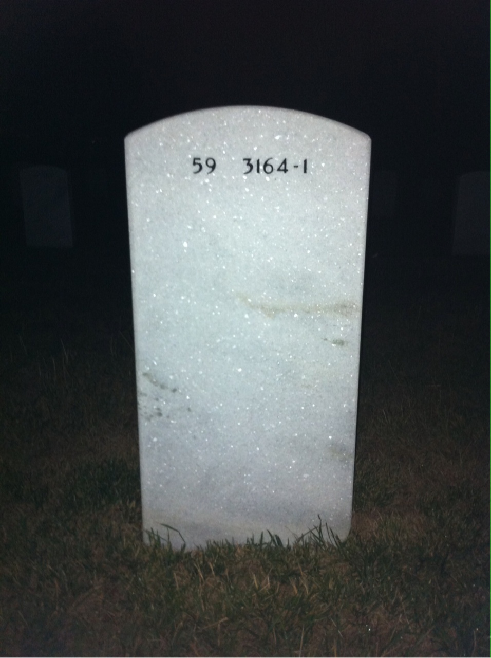 Back of headstone — John Ello