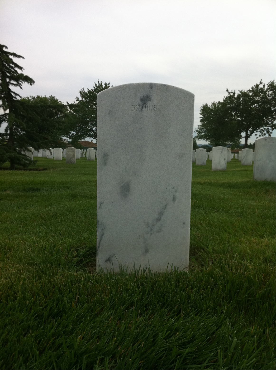 Back of headstone — Louis Molnar