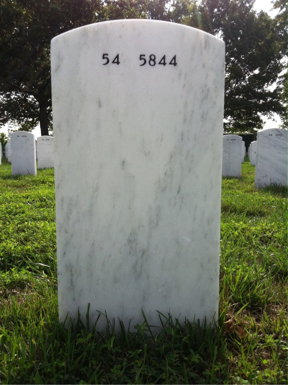 Back of headstone — Eugene Murphy
