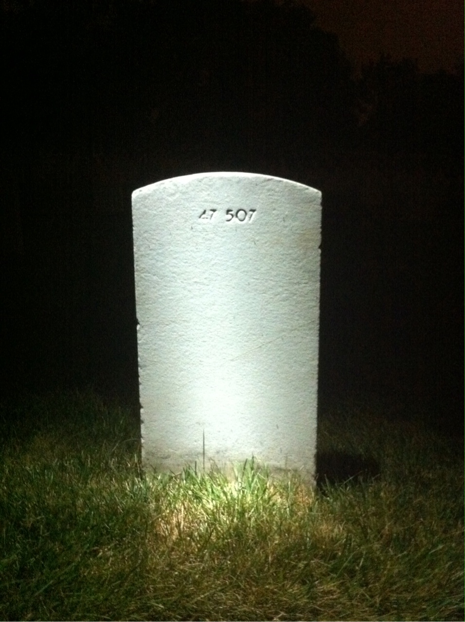 Back of headstone — William Molina Robinson