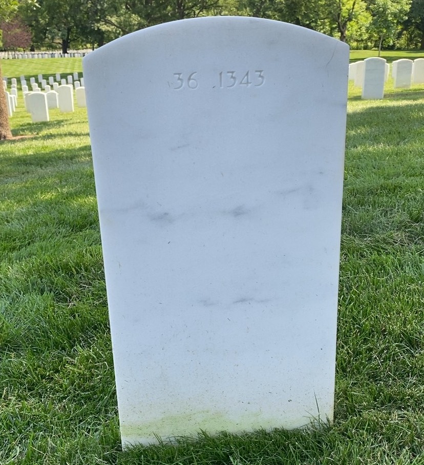 Back of headstone — Robert Conrad