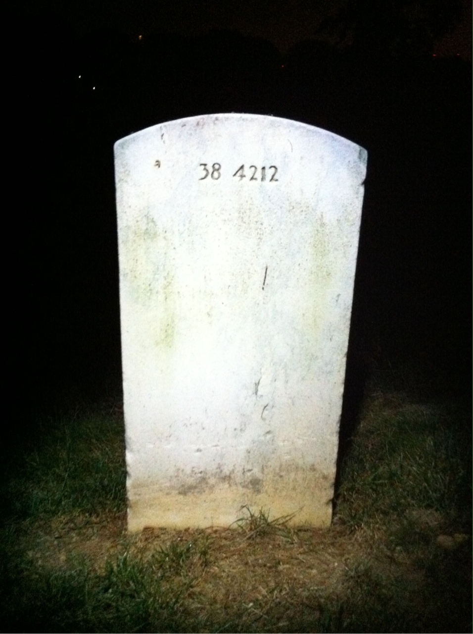 Back of headstone — Donna Moore