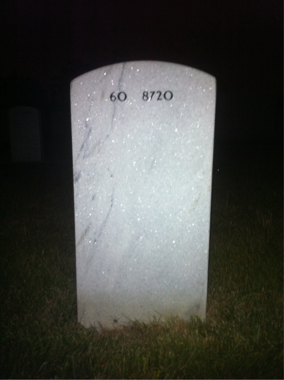 Back of headstone — Robin Towns