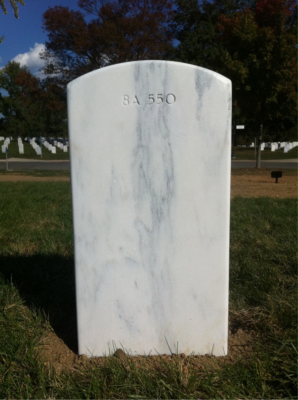 Back of headstone — Thomas Edward Larock