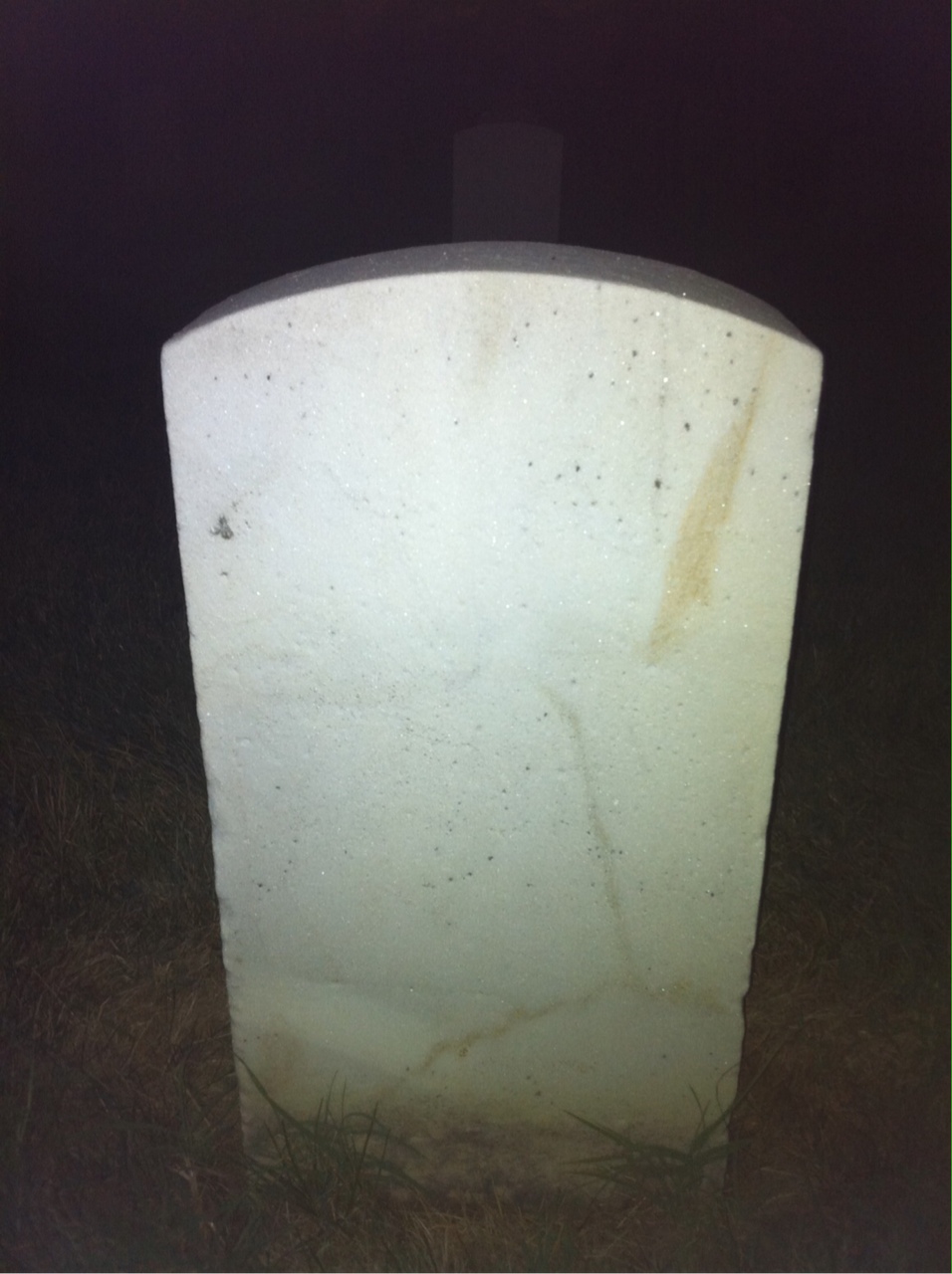 Back of headstone — John Mckee