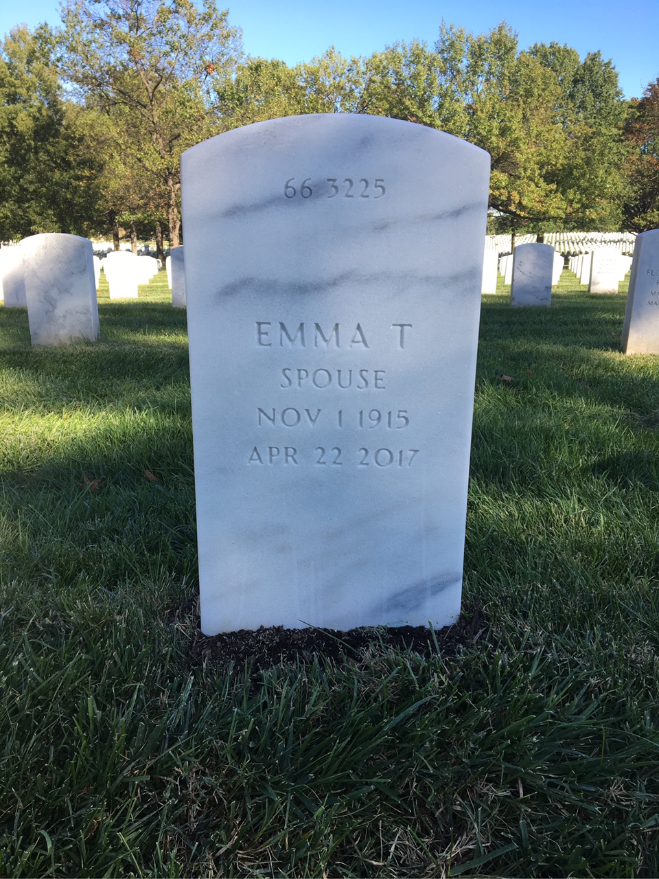 Back of headstone — James Morgan