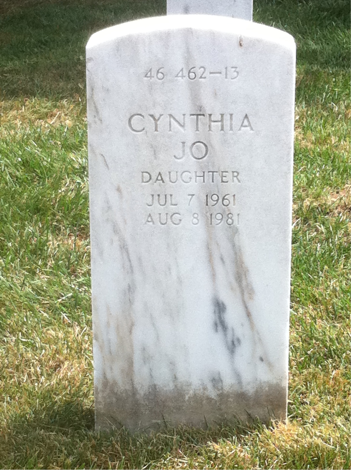 Back of headstone — Gordon Morgan