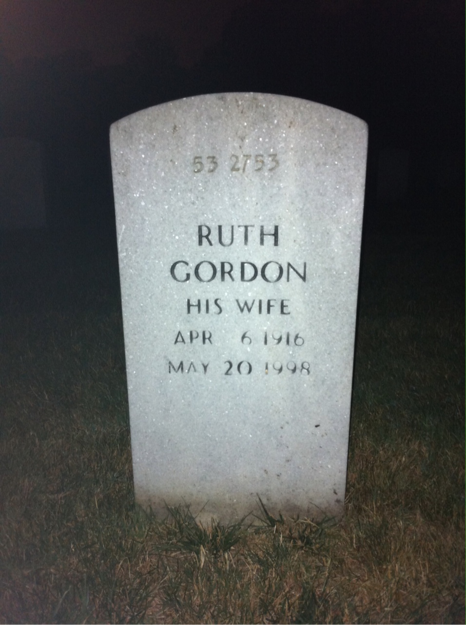 Back of headstone — James Abel