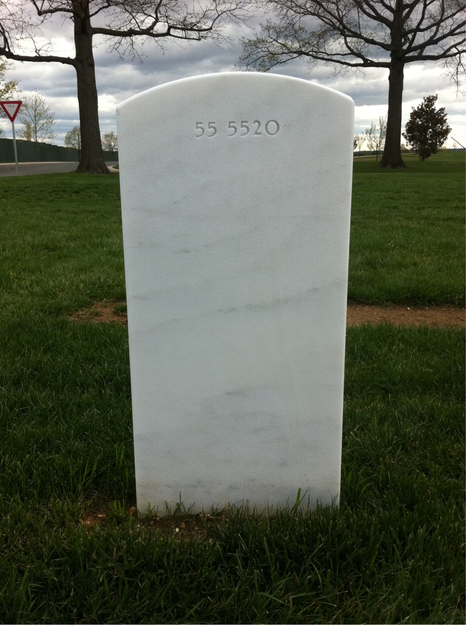 Back of headstone — William E Williams