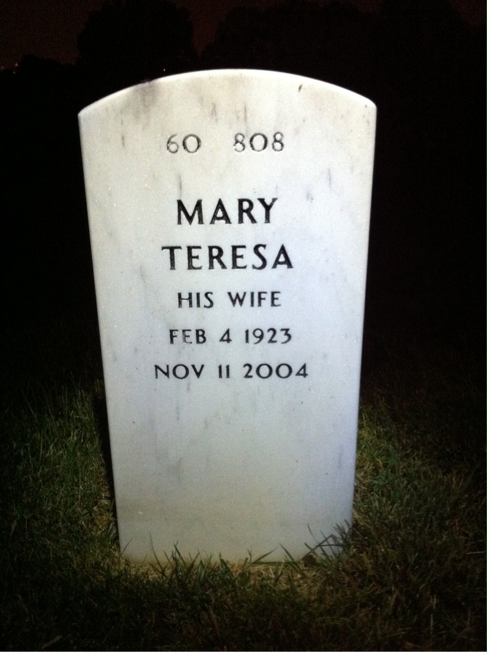 Back of headstone — Edward Mcgregor