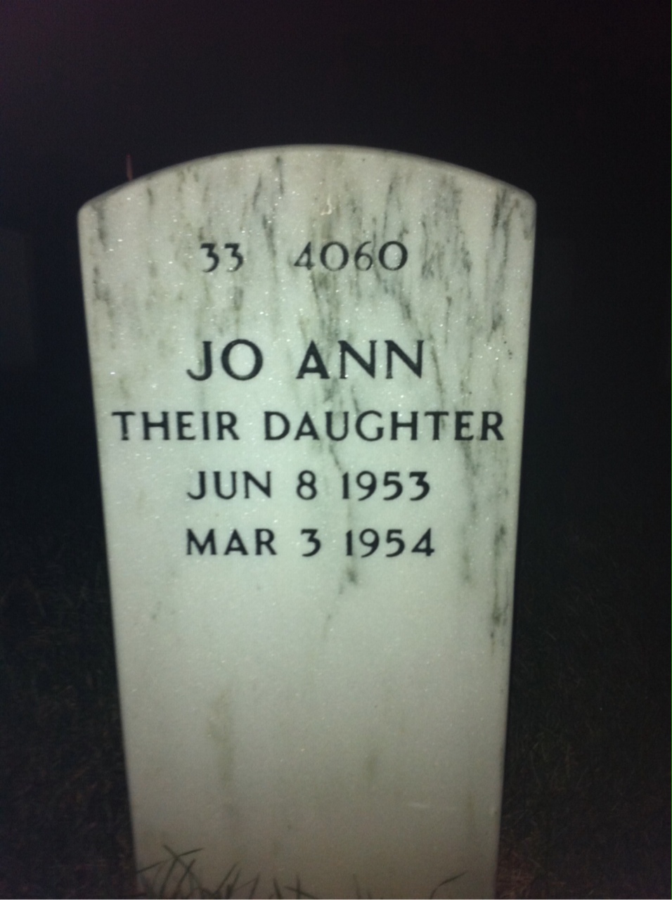 Back of headstone — Walter Starling