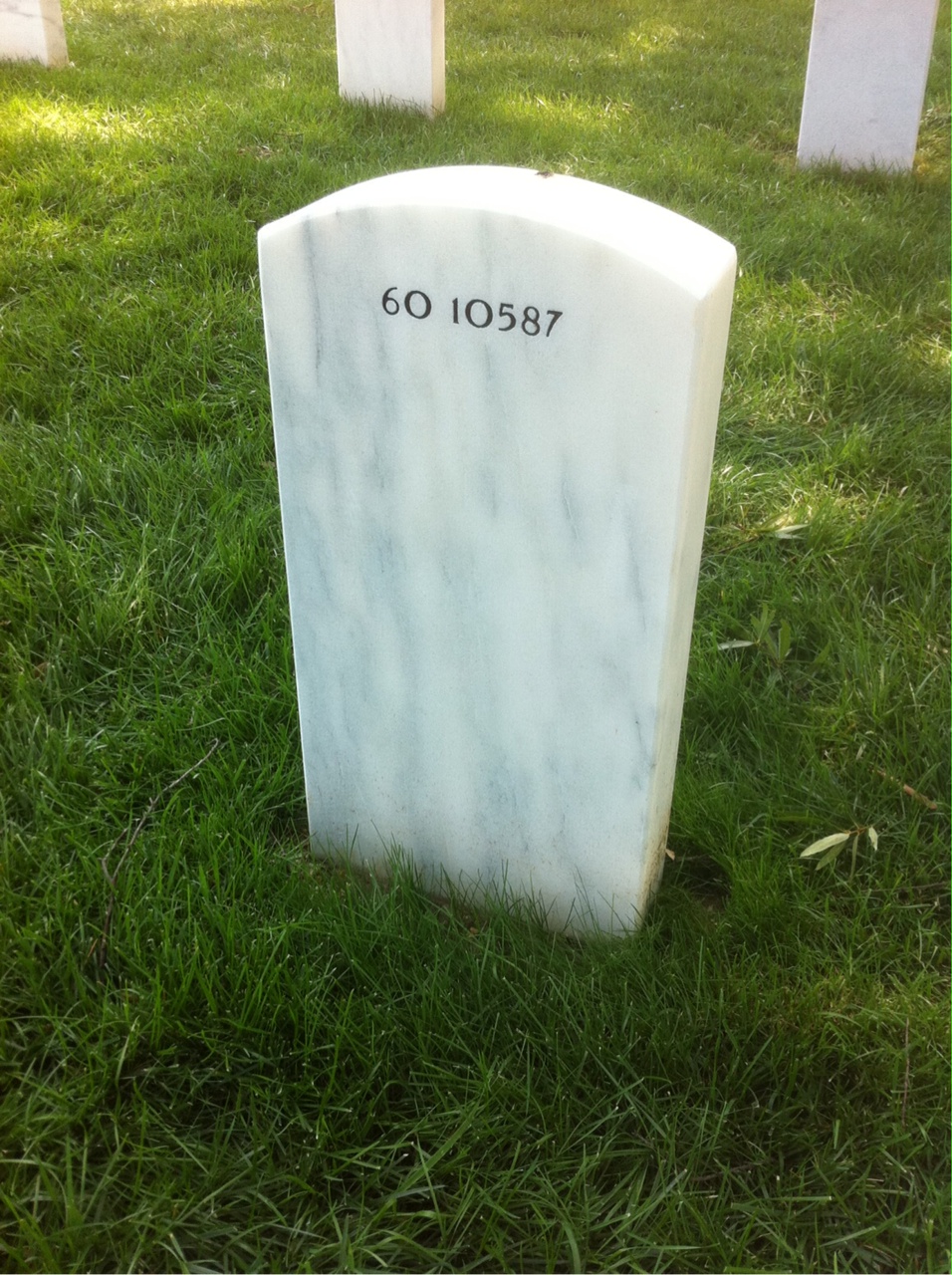 Back of headstone — William Howard Walton
