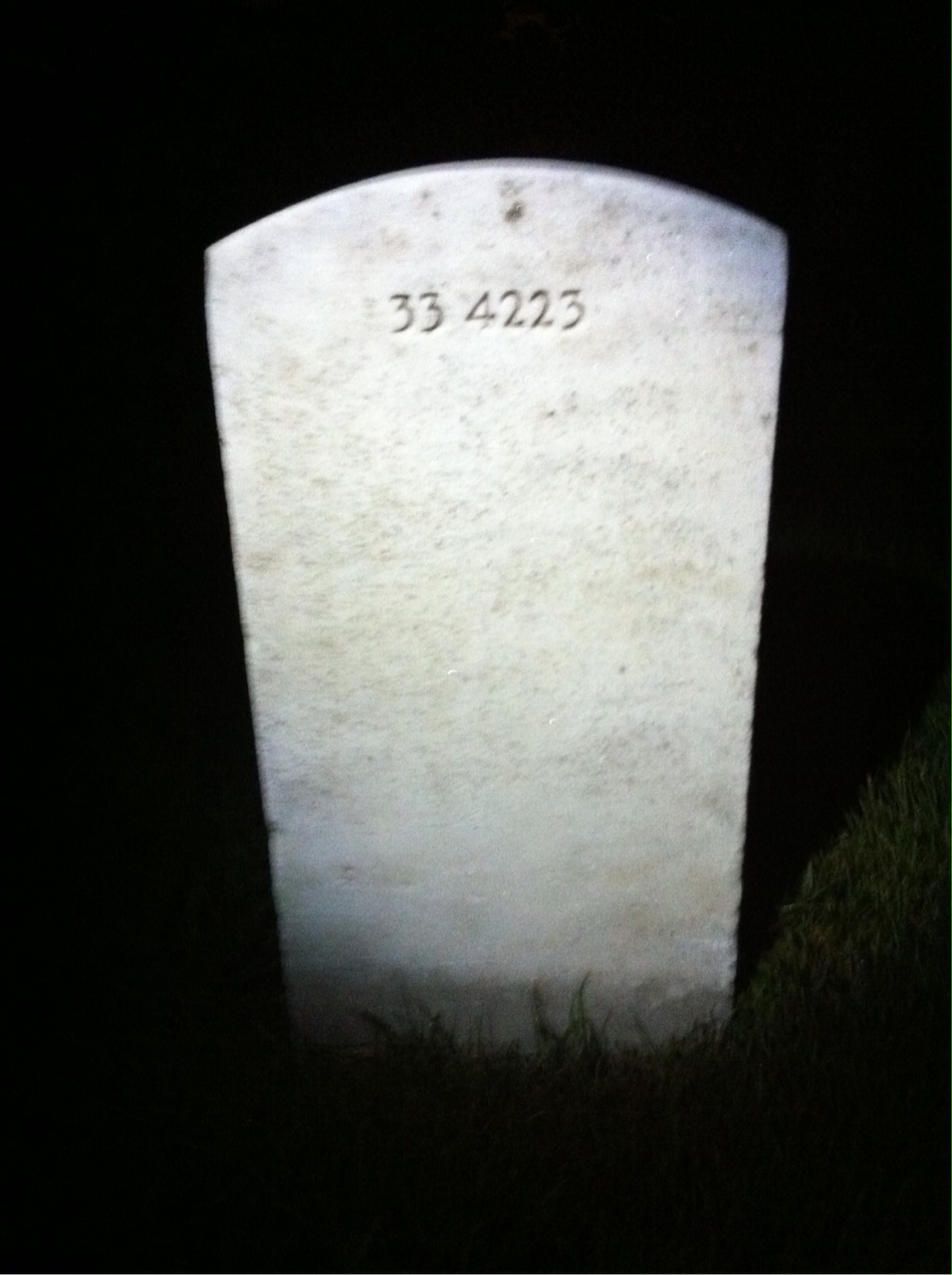 Back of headstone — Robert Nelson