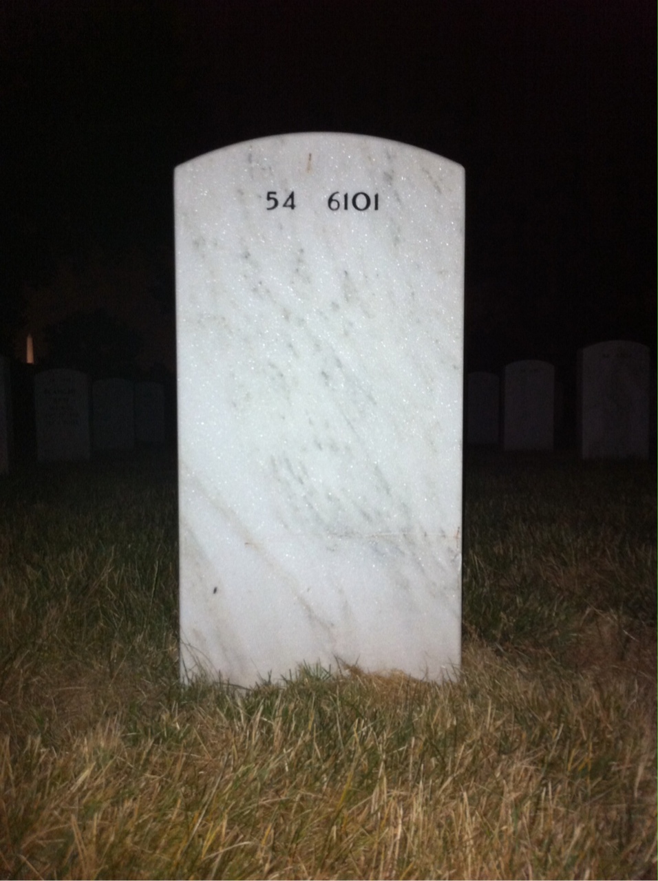 Back of headstone — Francis Mee