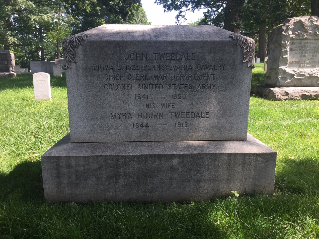Headstone of John Tweedale