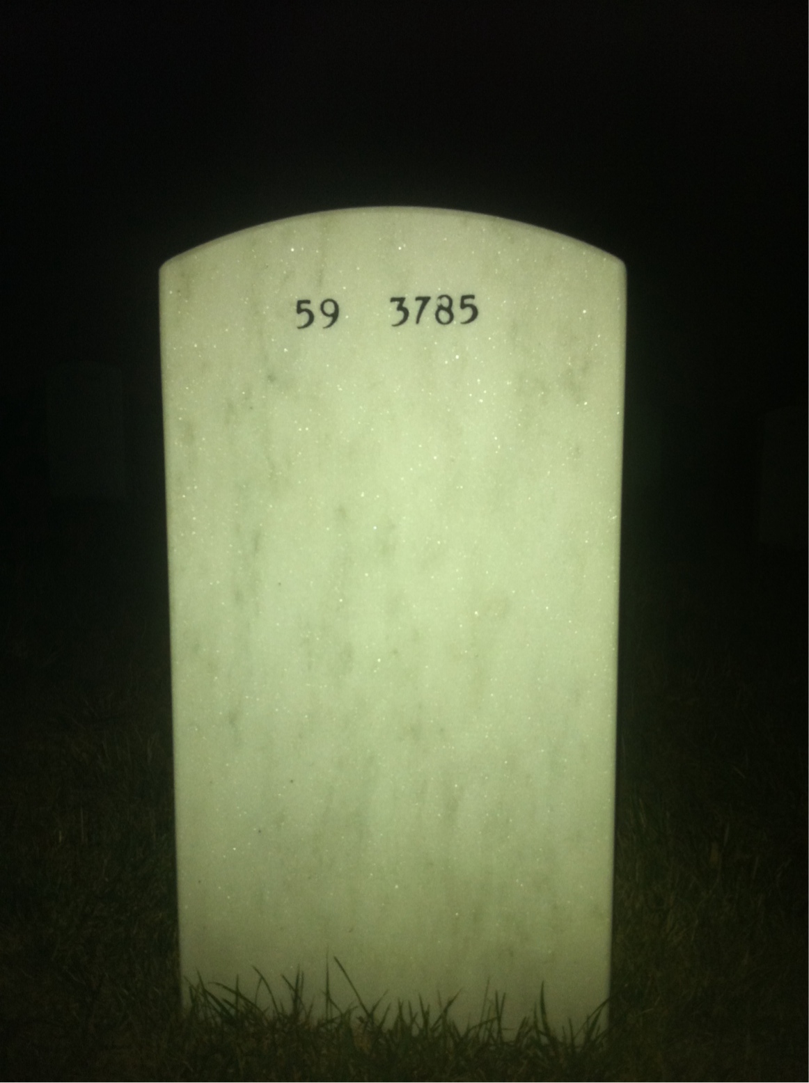 Back of headstone — Robert Gilchrest