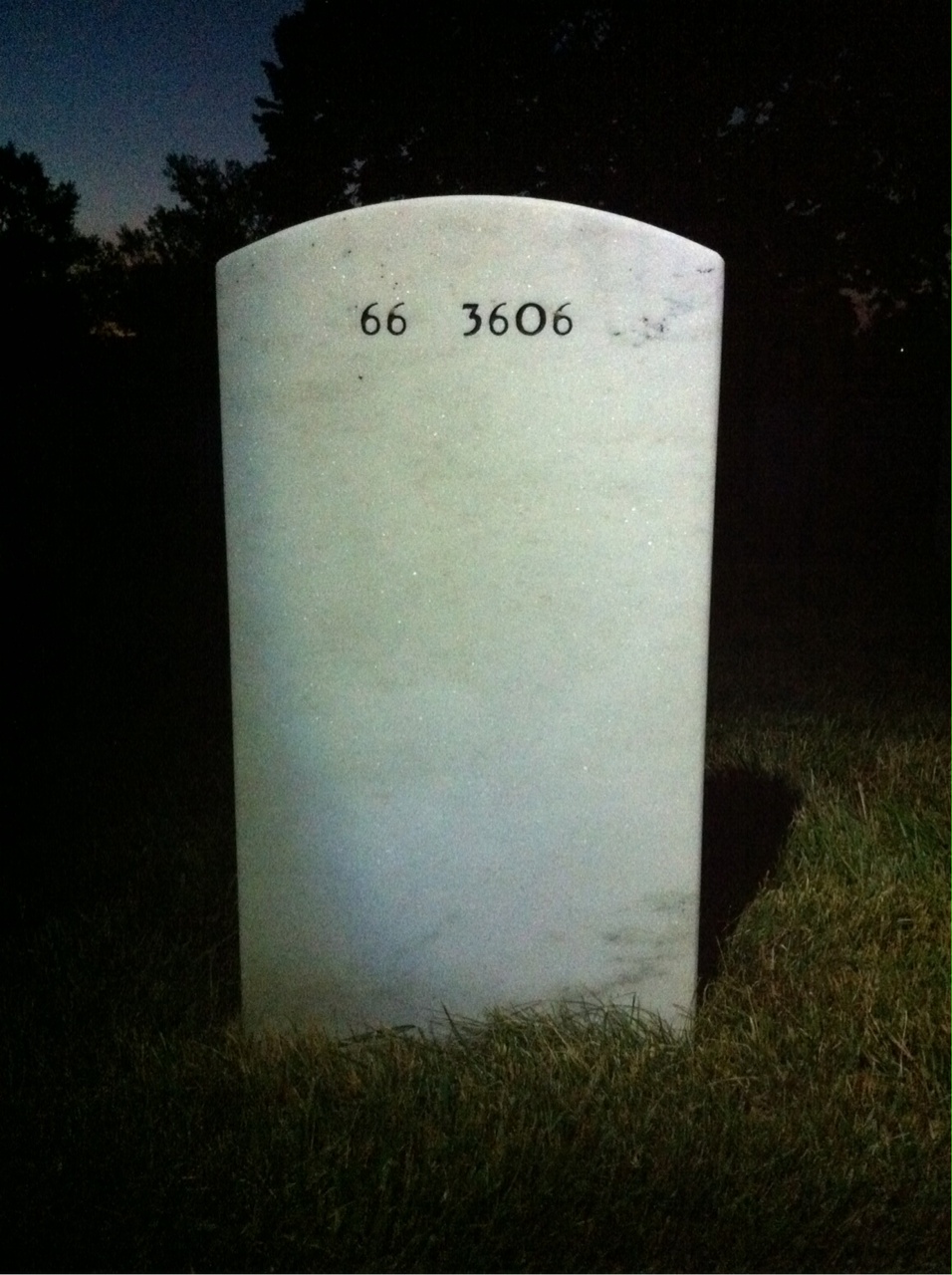 Back of headstone — Robert Pekala