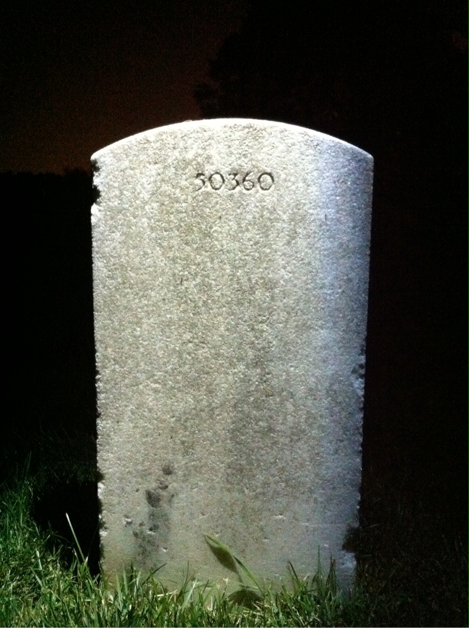 Back of headstone — William Moore