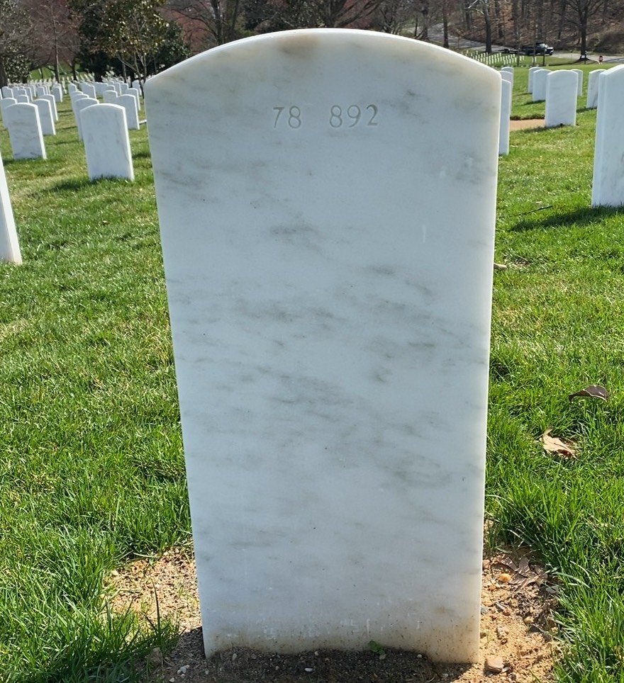 Back of headstone — Stanley Louis Dulin