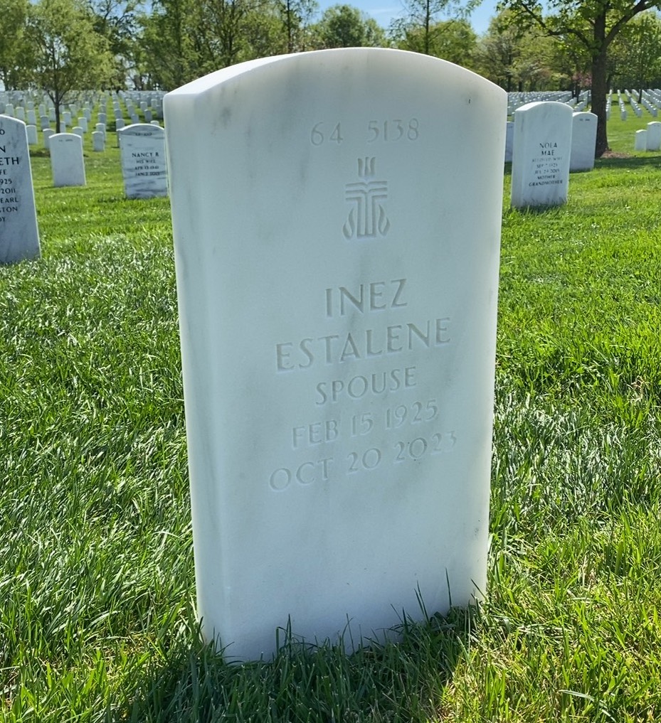 Back of headstone — John Ferrillo