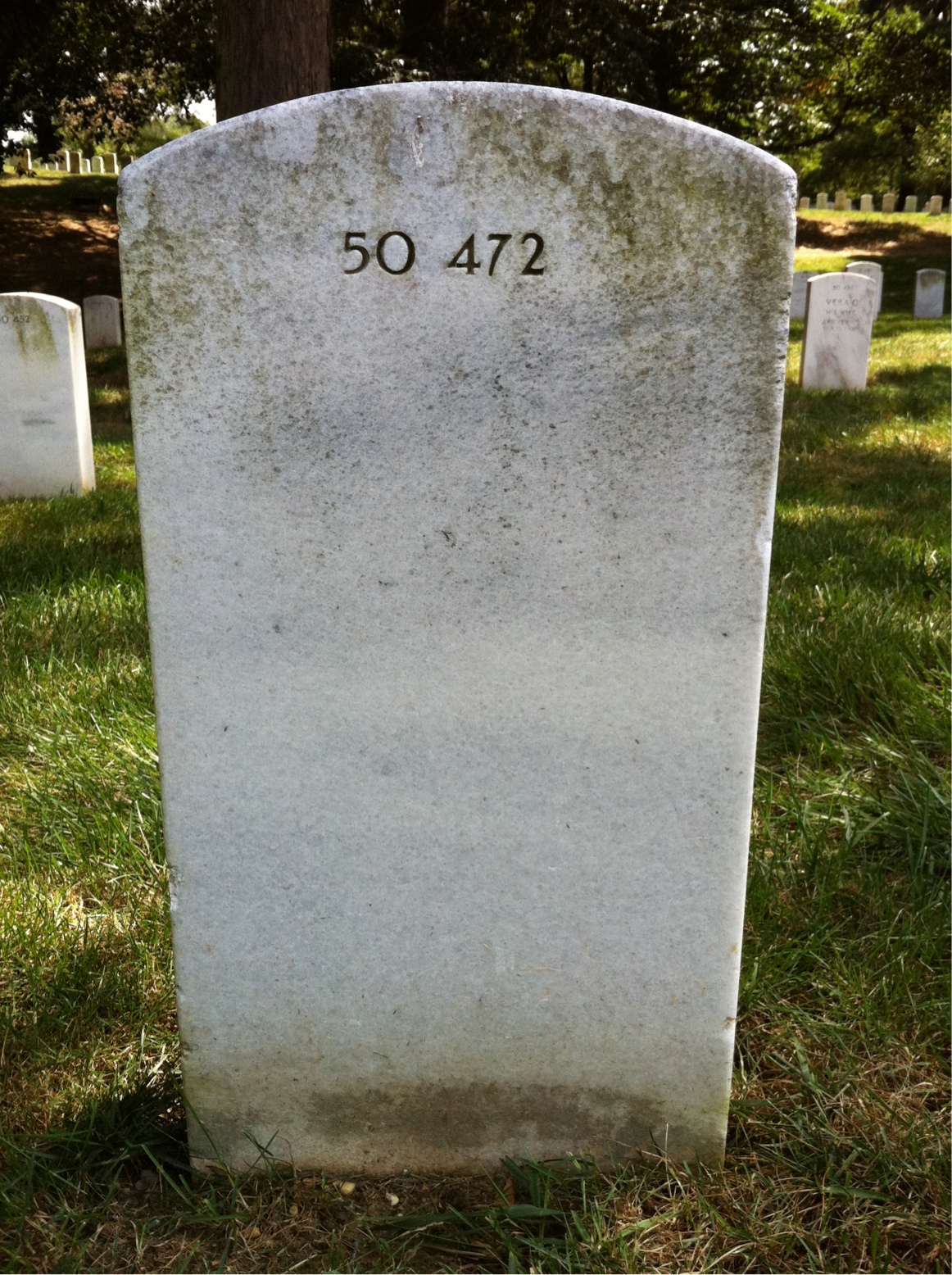 Back of headstone — Edgar Cox