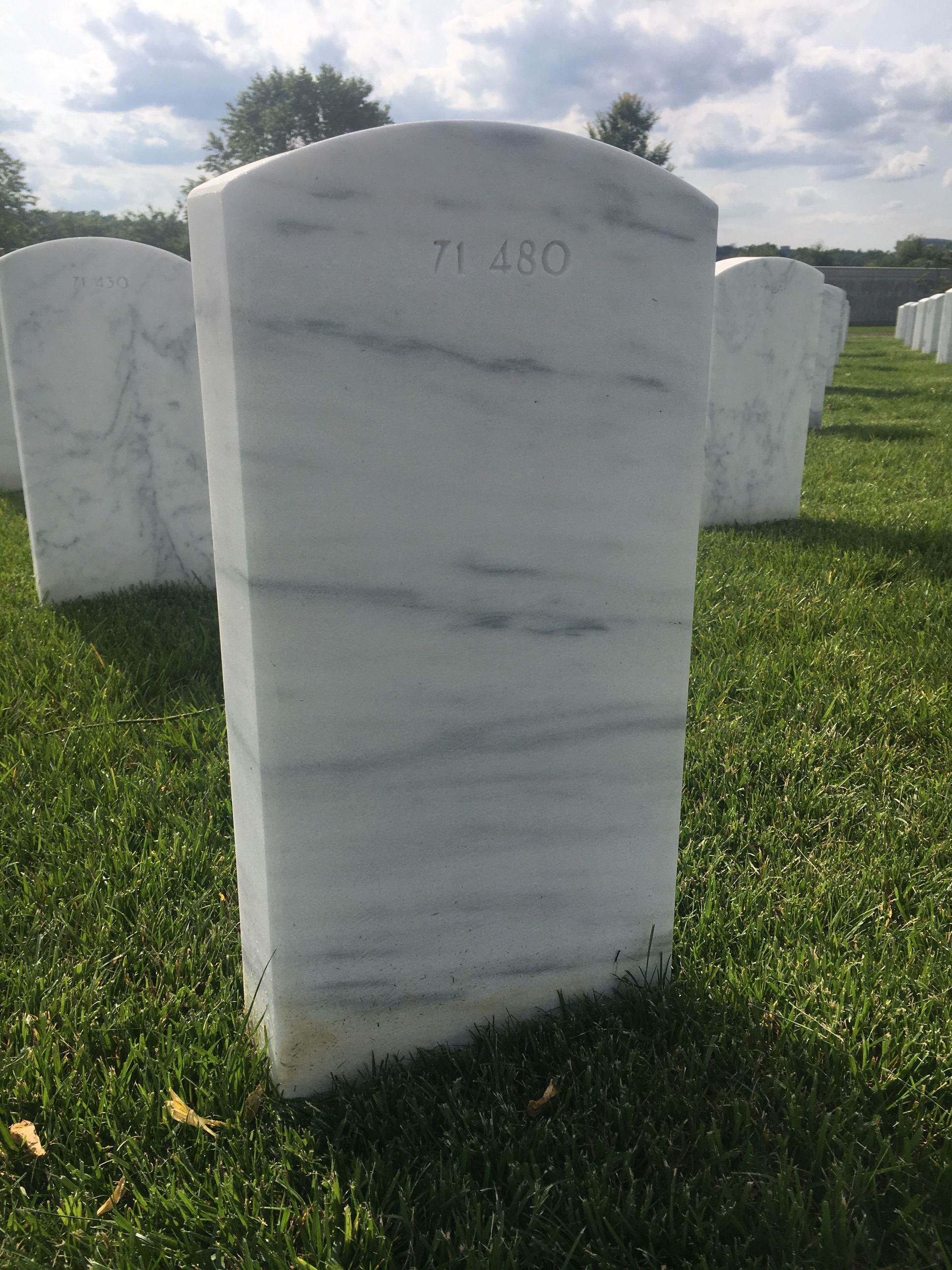 Back of headstone — Sidney Moore