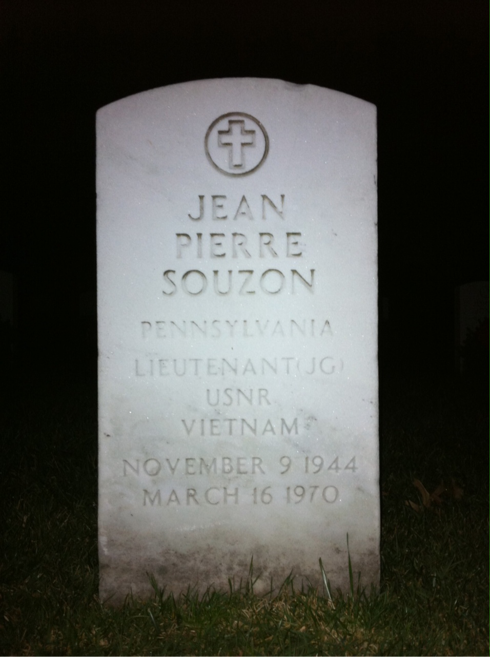 Headstone of Jean Pierre Souzon