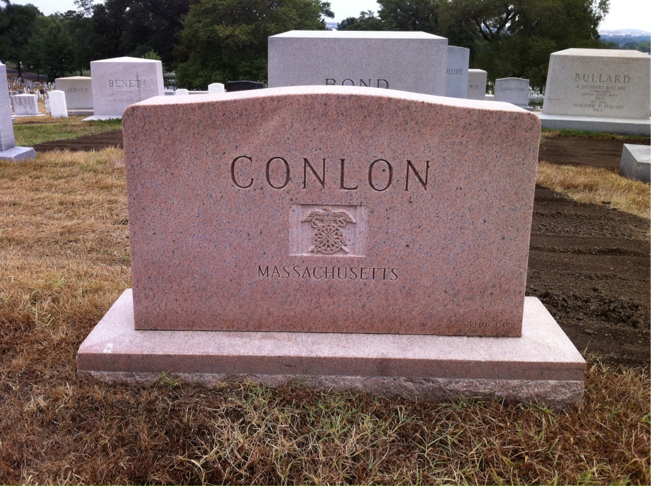 Back of headstone — William Conlon